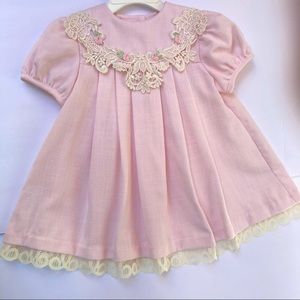 Bonnie Baby | Pink Linen Short sleeve Formal Dress